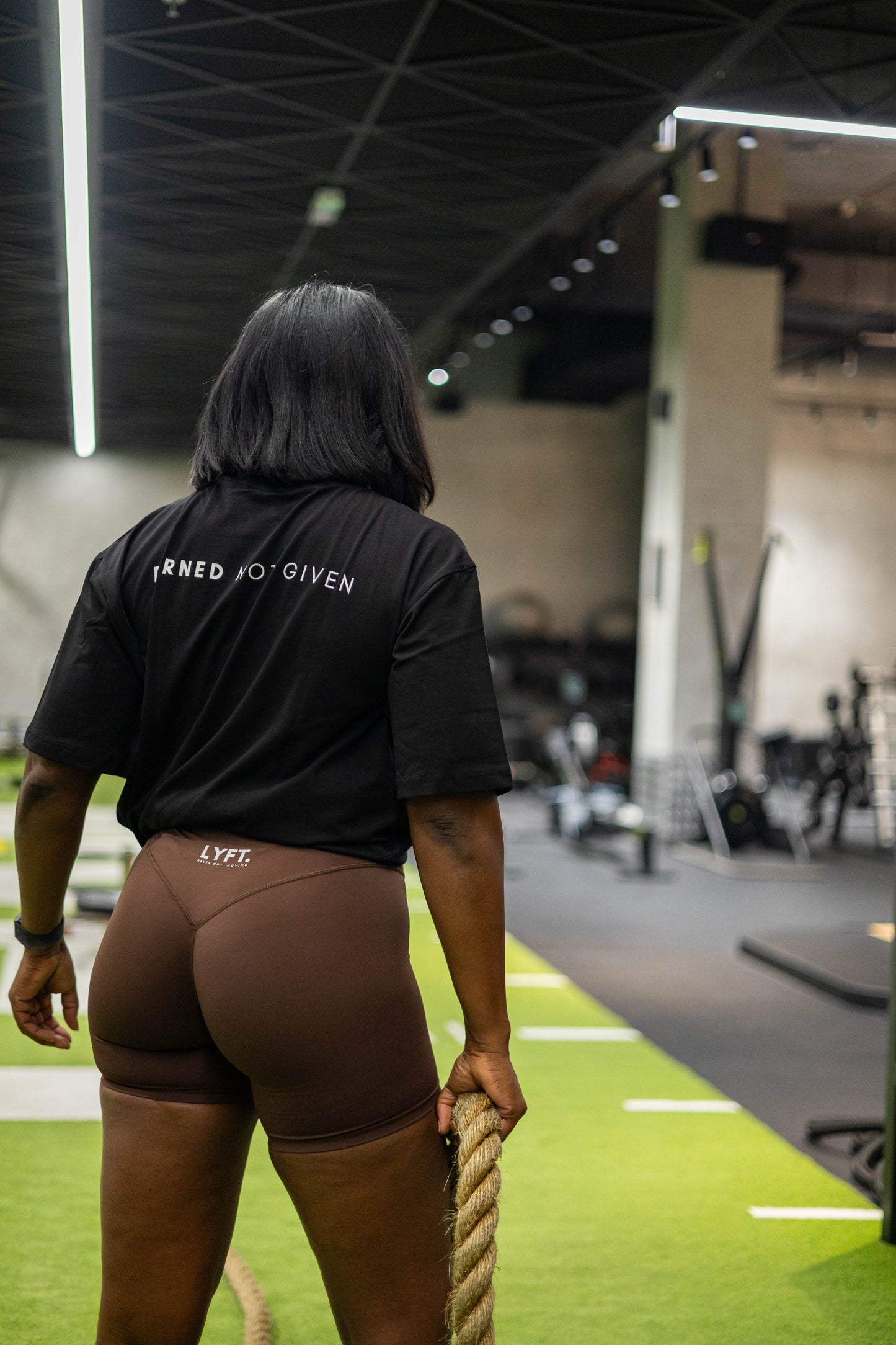 Lyft Core Tee Black with white logo