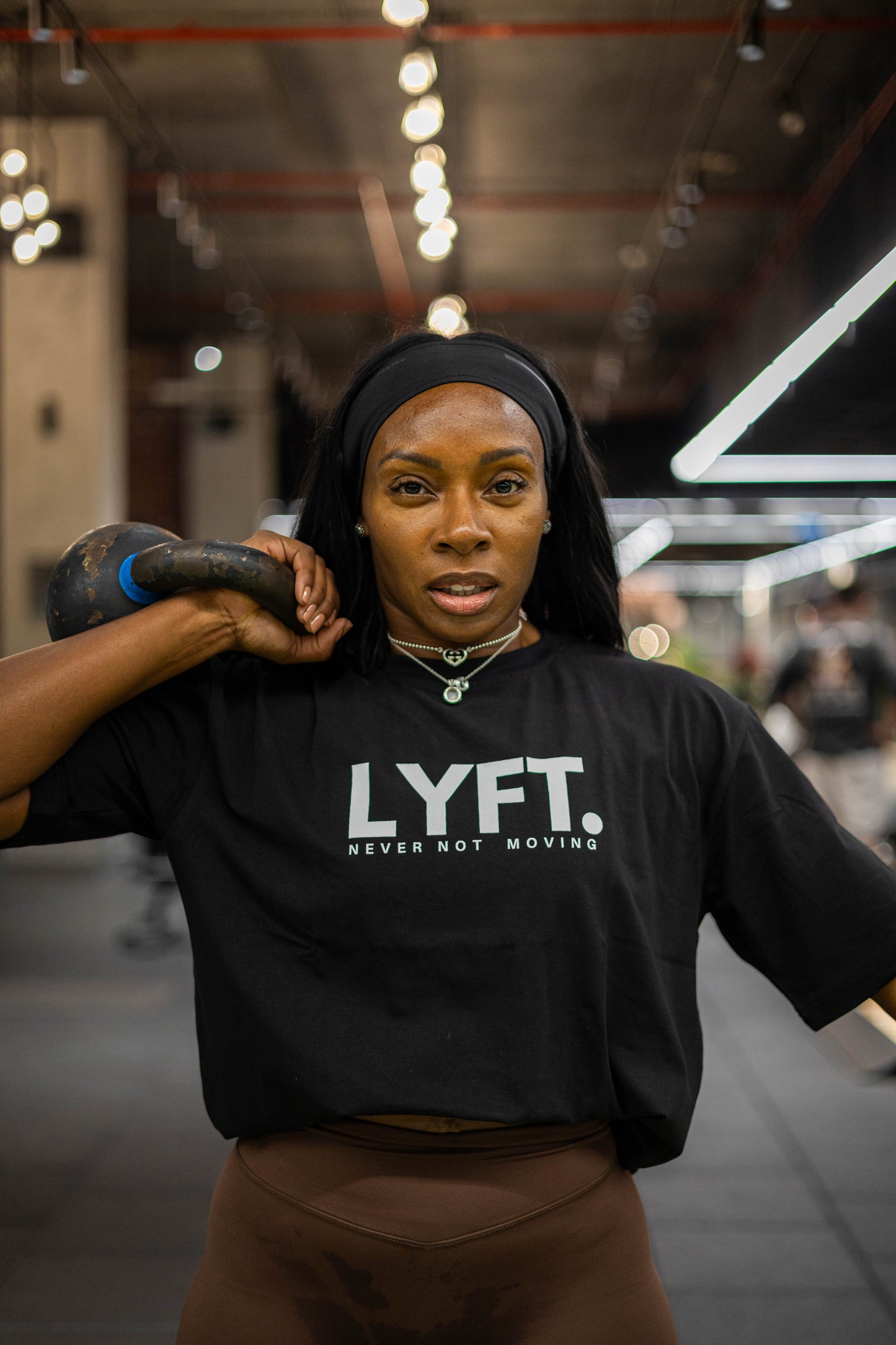 Lyft Core Tee Black with white logo