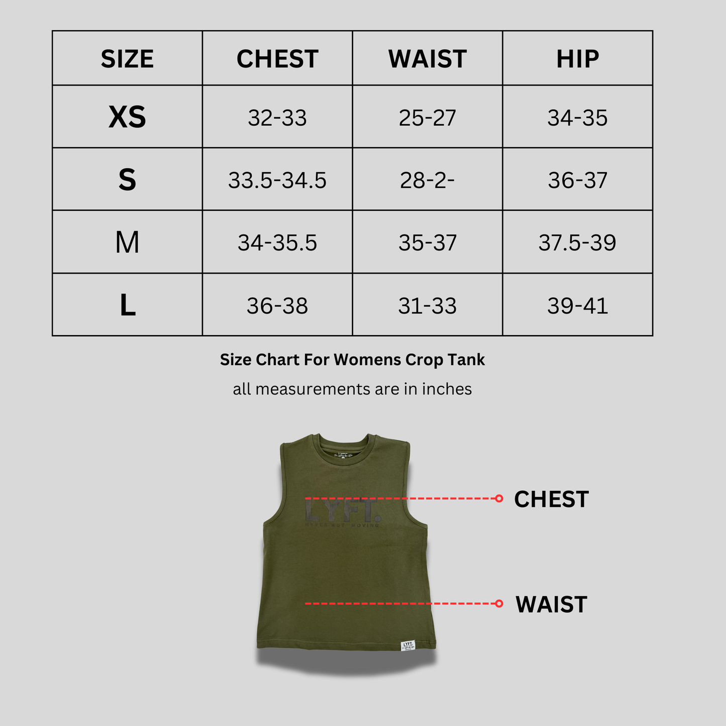 Lyft women's Tech TANK TOP OLIVE GREEN