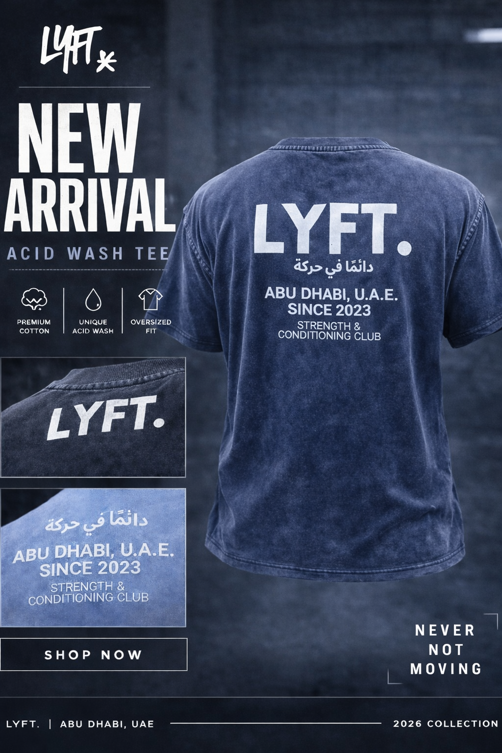 STRENGTH &CONDITIONING CLUB (ACID WASH T'S)