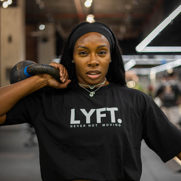 Lyft Core Tee Black with white logo