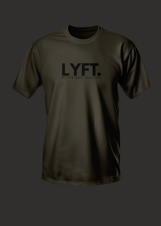 LYFT Core Tee Dark Olive Green ( black logo)