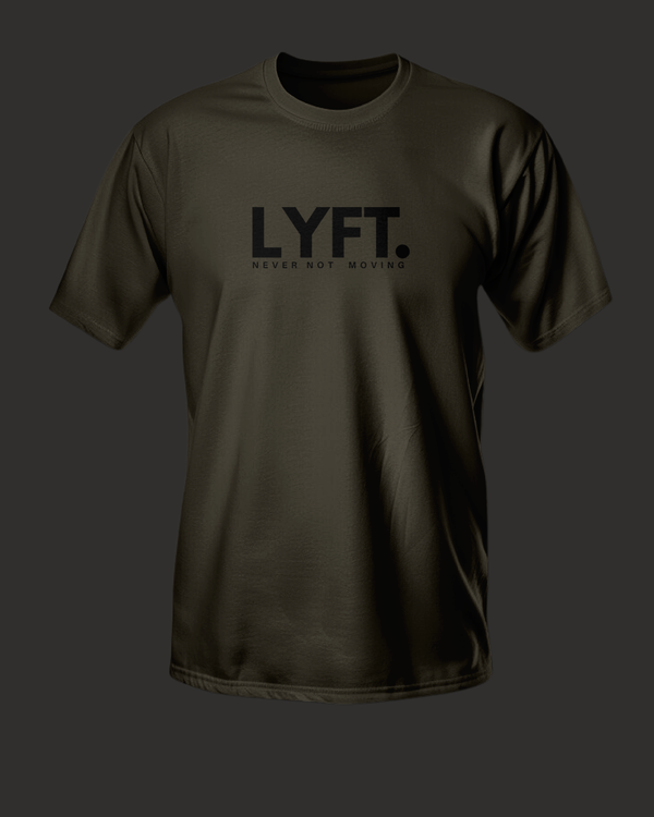 LYFT Core Tee Dark Olive Green ( black logo)