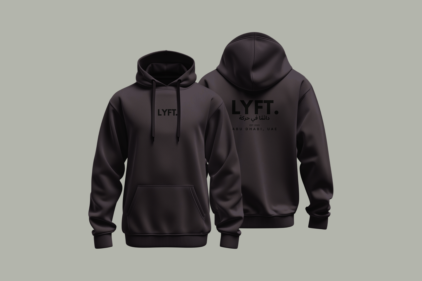 (PRE ORDER) LYFT Statement Hoodie  (DARK GREY) LIMITED