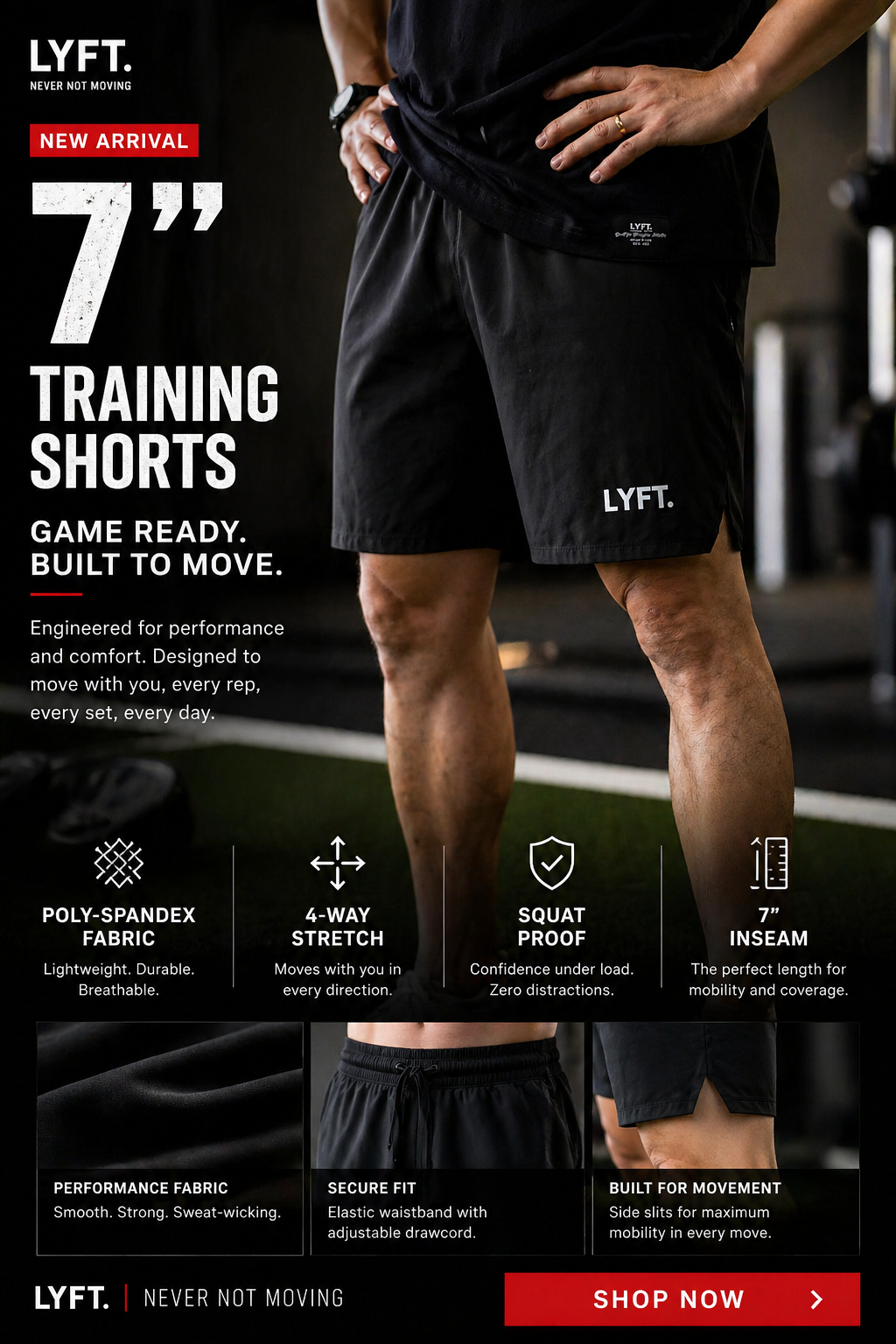 LYFT Core 7” Men 's Shorts