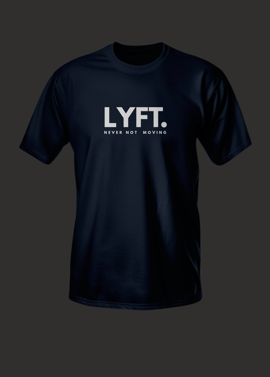 Lyft Core Tee Navy Blue with WHITE LOGO