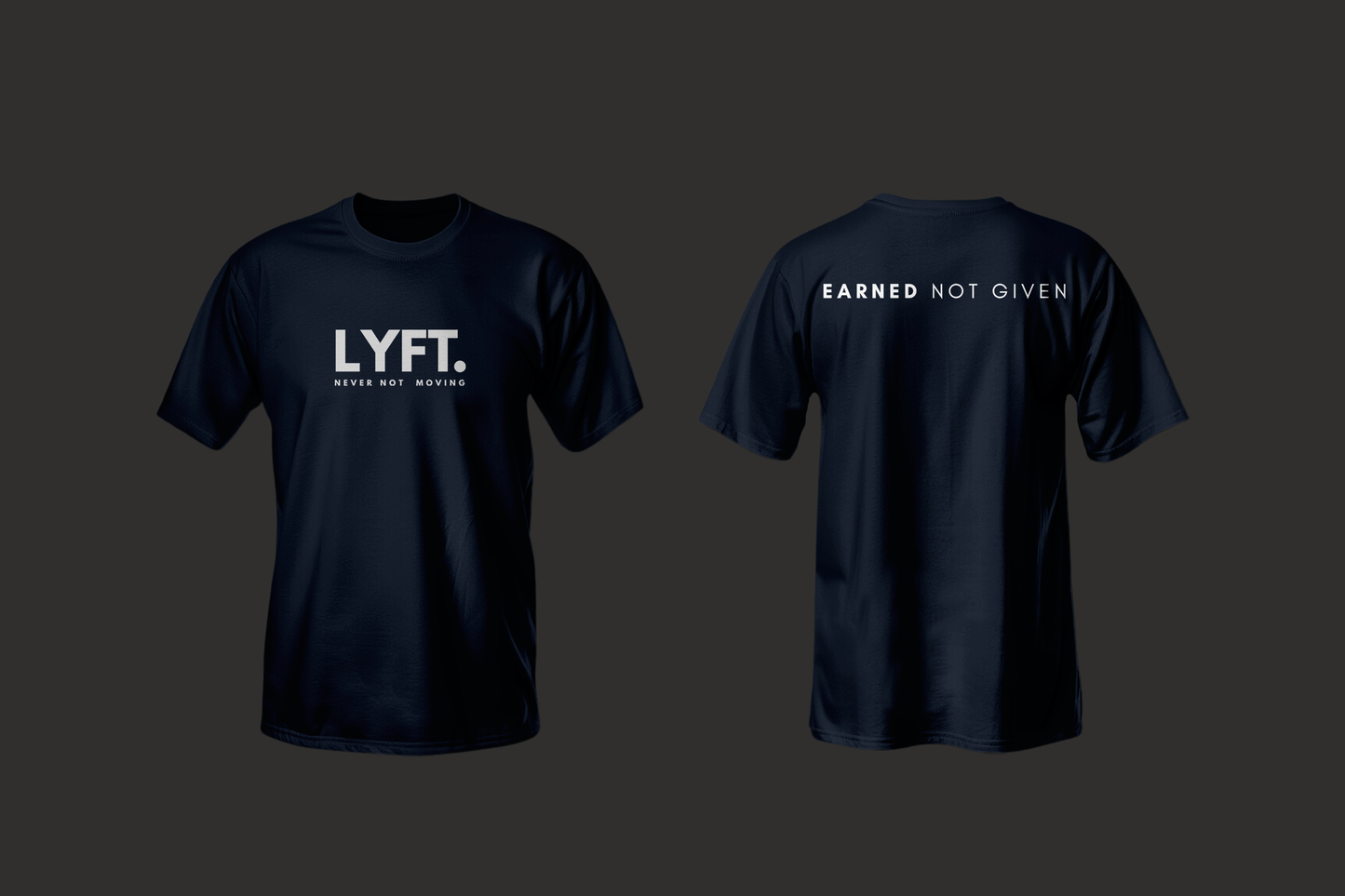 Lyft Core Tee Navy Blue with WHITE LOGO