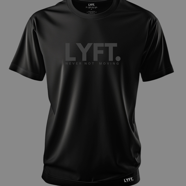 Lyft Core Tee Black with Grey Logo