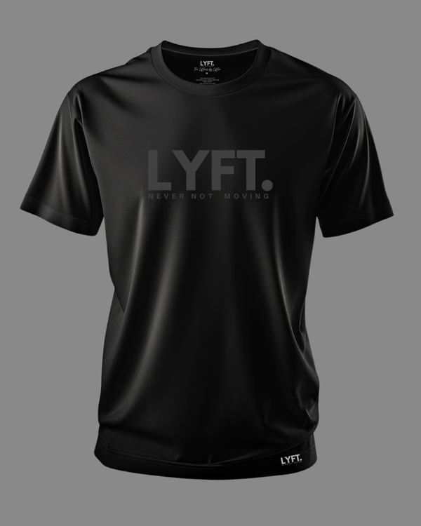 Lyft Core Tee Black with Grey Logo