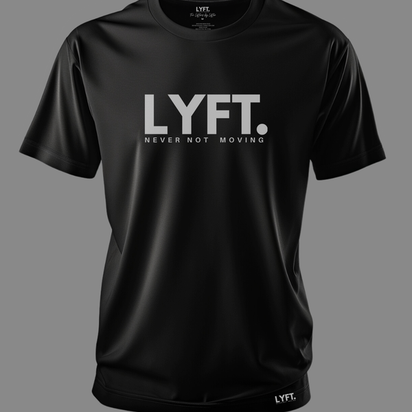Lyft Core Tee Black with white logo