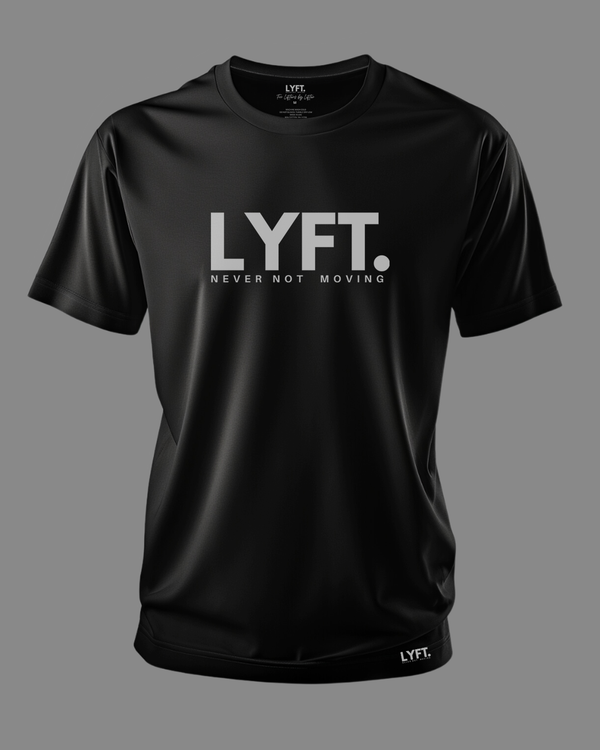 Lyft Core Tee Black with white logo